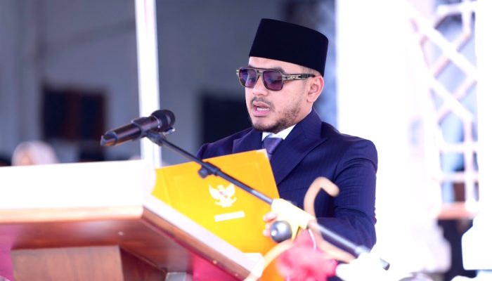 Ketua DPRK Nagan Raya Bacakan Teks Proklamasi HUT ke-81 RI