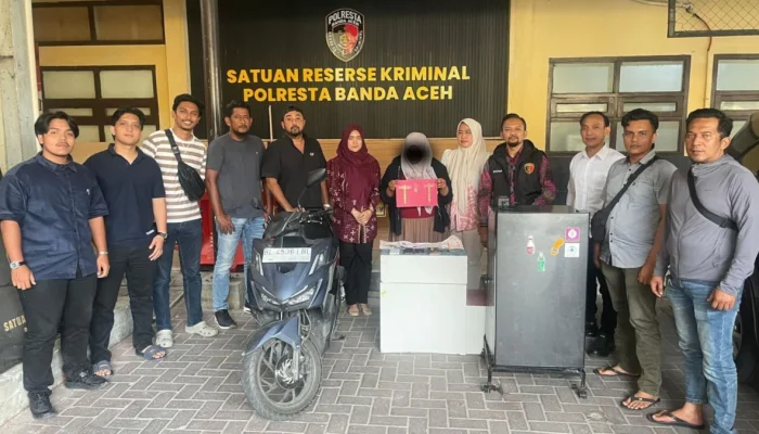 Polresta Banda Aceh Amankan ART Terduga Pencuri Emas Rp119 Juta