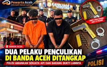 Dua Terduga Pelaku Penculikan di Banda Aceh Ditangkap, Senpi Diamankan