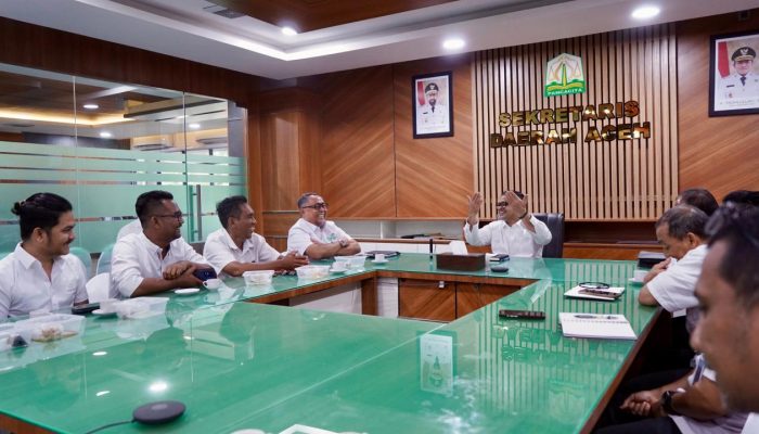 Plt Sekda Aceh Terima Audiensi Forum Pimred Multimedia Indonesia-Aceh